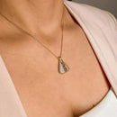 Colar Feminino Nossa Senhora Aparecida Banhado a Ouro 18k + Pedras de Zircônia (Dupla Face)